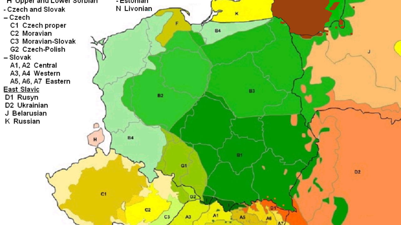 Map Of Polish Language Frequency In Poland In 1931, 57% OFF