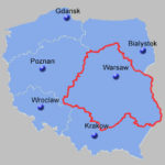 Central East Poland Map